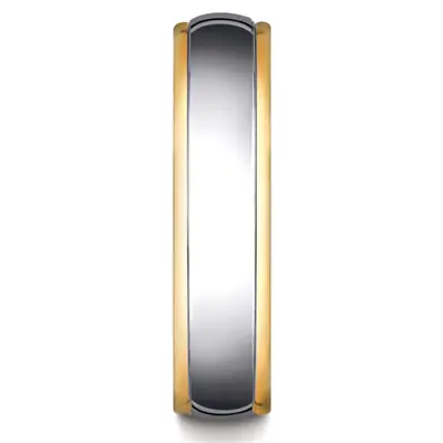 Benchmark 6mm Comfort-Fit High Polished Carved Design Band - view 6 of 6