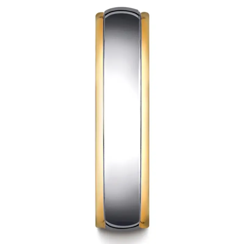 14K same as picture gold 6mm. high polish 6mm-Comfort-Fit-High-Polished-Carved-Design-Band - alternate view 6