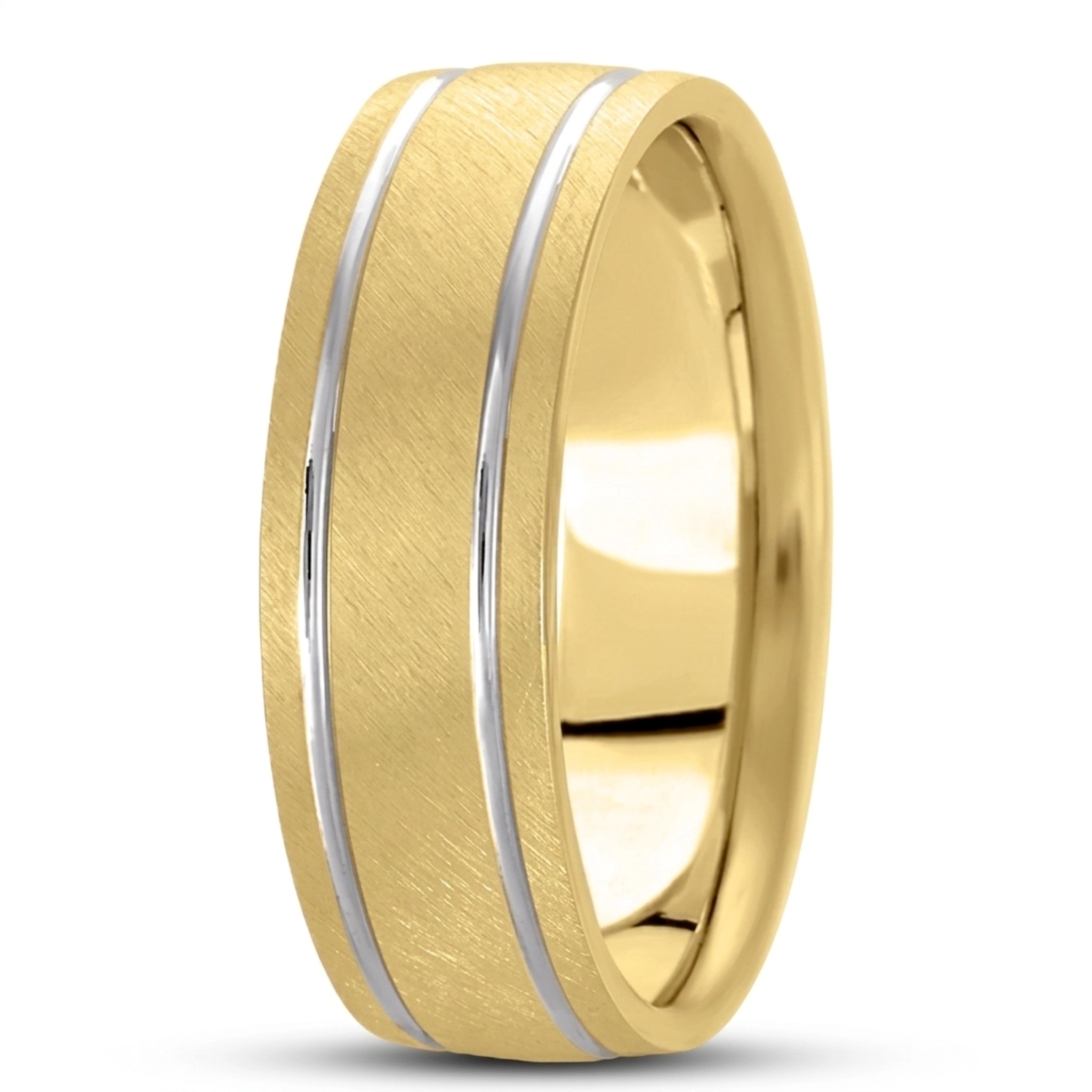 10K y-w-y-w-y gold 7mm. same as picture basic-carved-simple-wedding-ring - alternate view 4