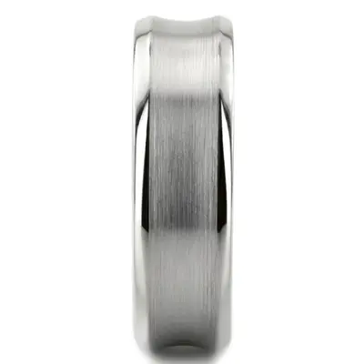 10K white gold 7mm. satin basic-carved-simple-wedding-bands - alternate view 9 thumbnail