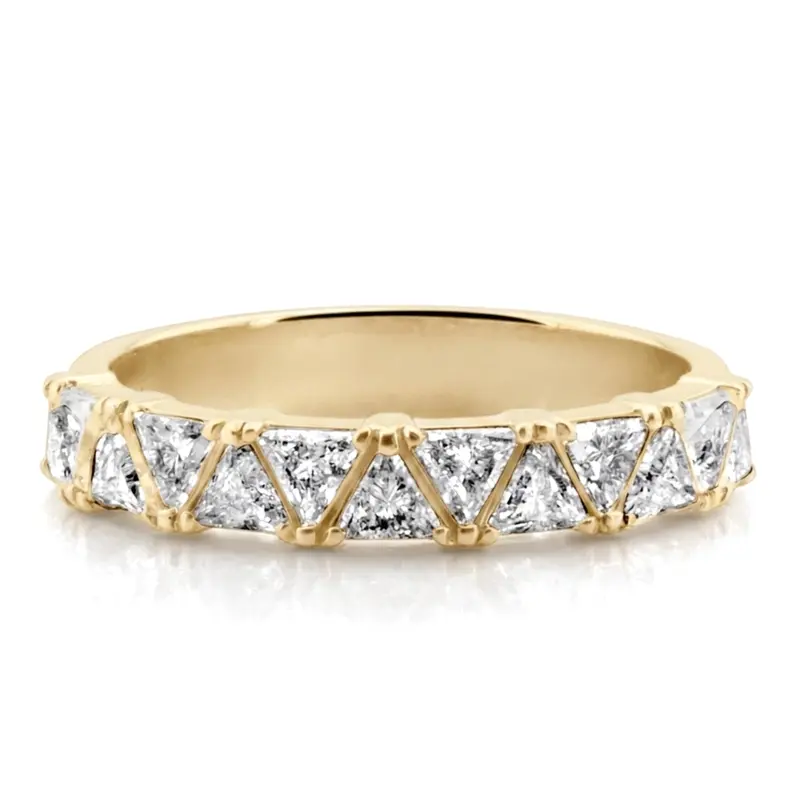 14K white gold Triangle Diamond Ring 1 1/2 ct.tw - main view