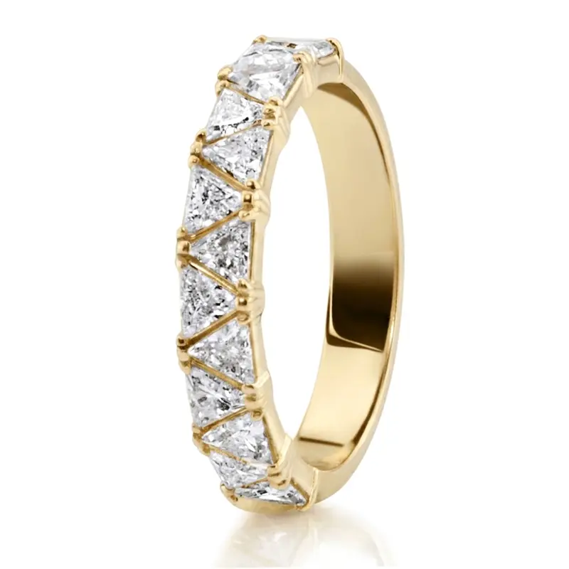 14K white gold Triangle Diamond Ring 1 1/2 ct.tw - alternate view 3
