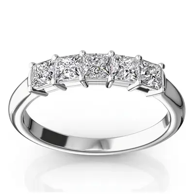 Traditional Basket Setting Princess Cut Woman Diamond Ring (3/4 ct. tw.) - view 1 of 8