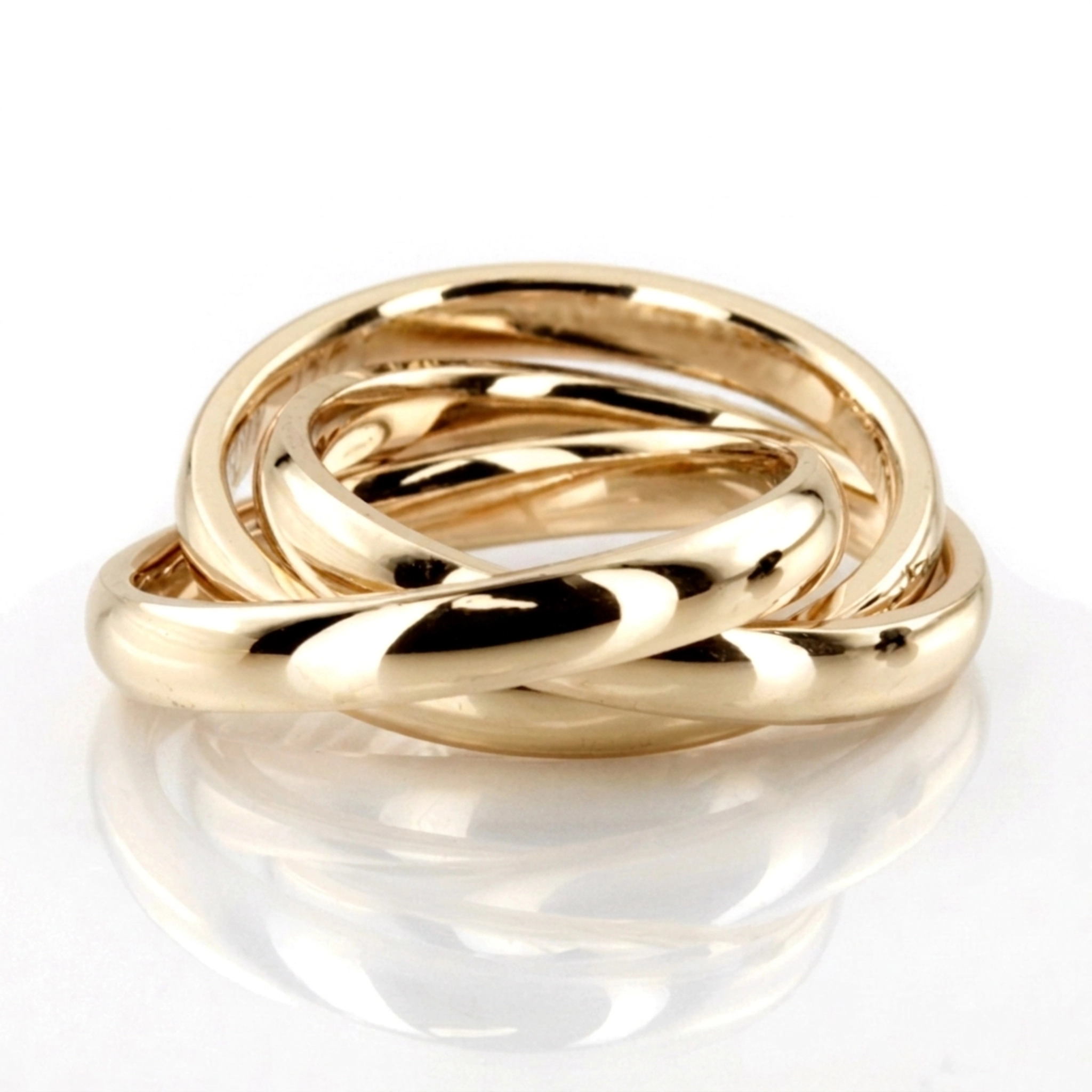 10K yellow gold 6mm. high polish hand-made-wedding-band - alternate view 2