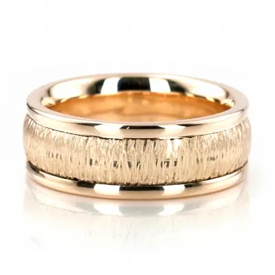 Rough Finish Handmade Wedding Ring