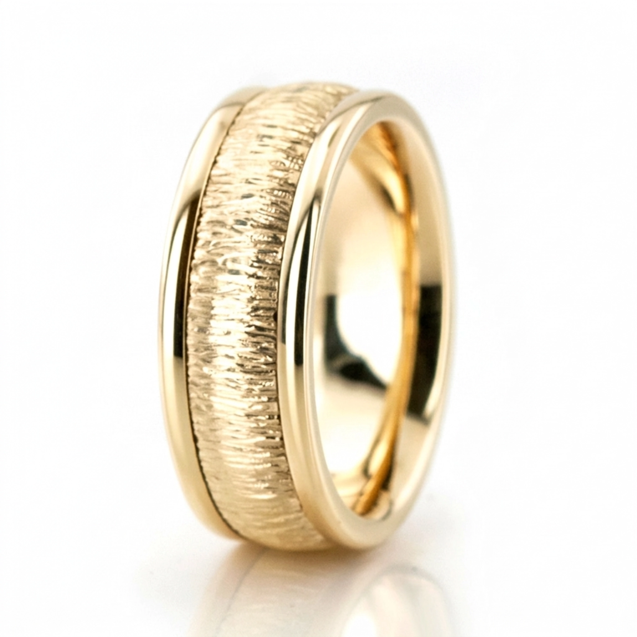 10K yellow gold 7.5mm. same as picture hand-made-wedding-rings - alternate view 4