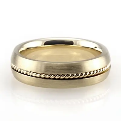Traditional Single Braid Handmade Wedding Band 
