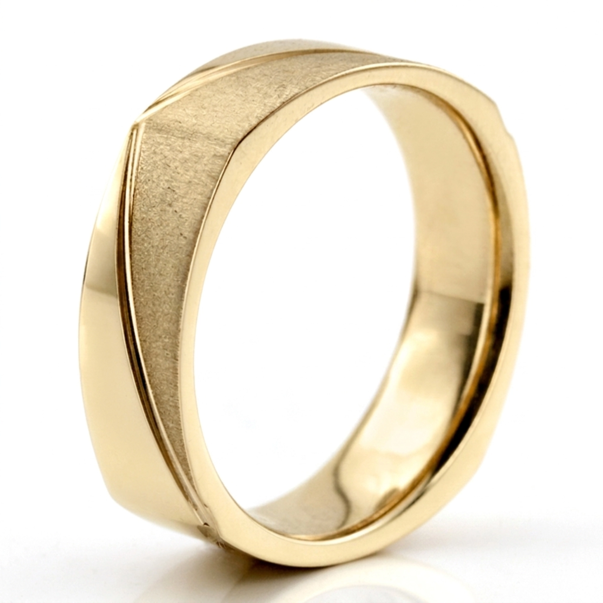 14K yellow gold 6mm. same as picture diamond-cut-wedding-ring - alternate view 6