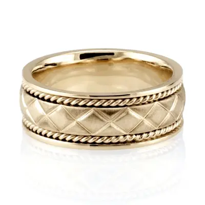 Exquisite XX Brushed Handcrafted Wedding Ring  - view 3 of 3