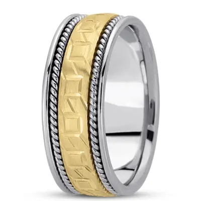 Fine Hand Braided Wedding Band 