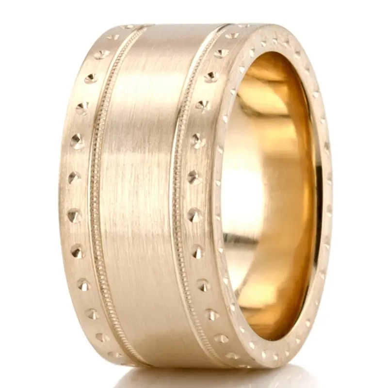 platinum 10mm. satin designer-wedding-band - alternate view 3