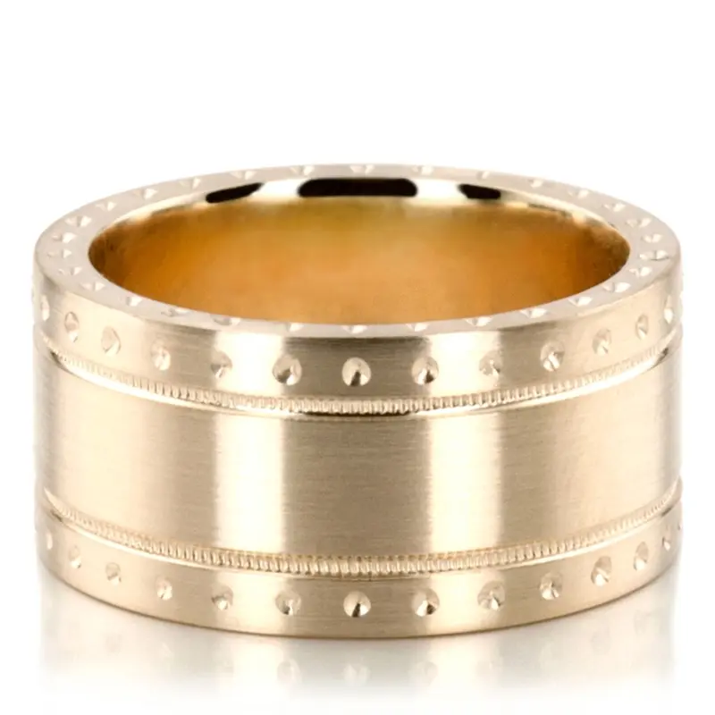 platinum 10mm. satin designer-wedding-band - alternate view 2