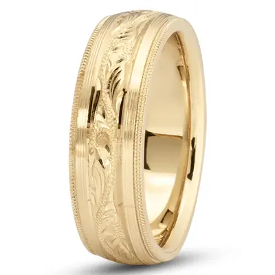 Floral Design Fancy Wedding Ring