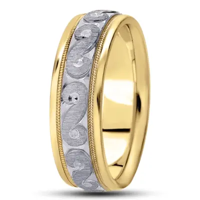 Exquisite S-Cut Fancy Designer Wedding Band 