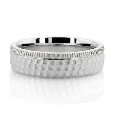 Two-Tone Honeycomb Wedding Band - view 3 of 3