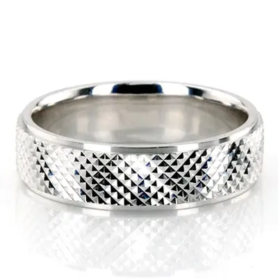Chic Fish Scale Style Fancy Wedding Ring  - view 1 of 2
