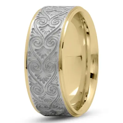 Lovely Heart Pattern Wedding Band  - view 4 of 6