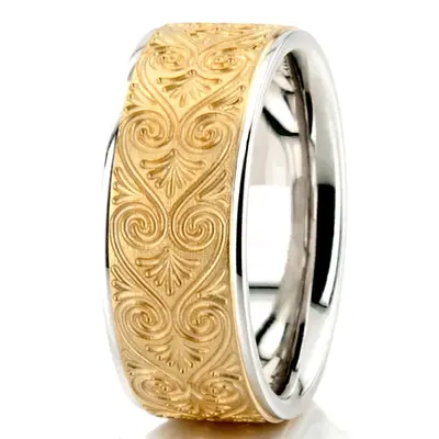 Lovely Heart Pattern Wedding Band  - view 6 of 6