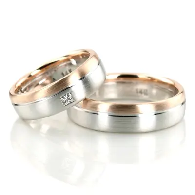 Perfect Pair Diamond Wedding Band Set - view 1 of 3