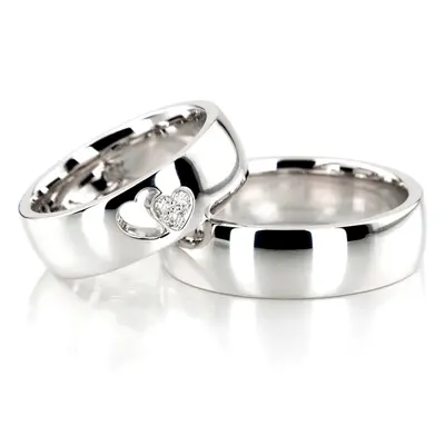 Hearts In Love Diamond Wedding Ring Set - view 1 of 4