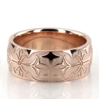 Bestseller Milled Design Wedding Ring Set - view 5 of 6