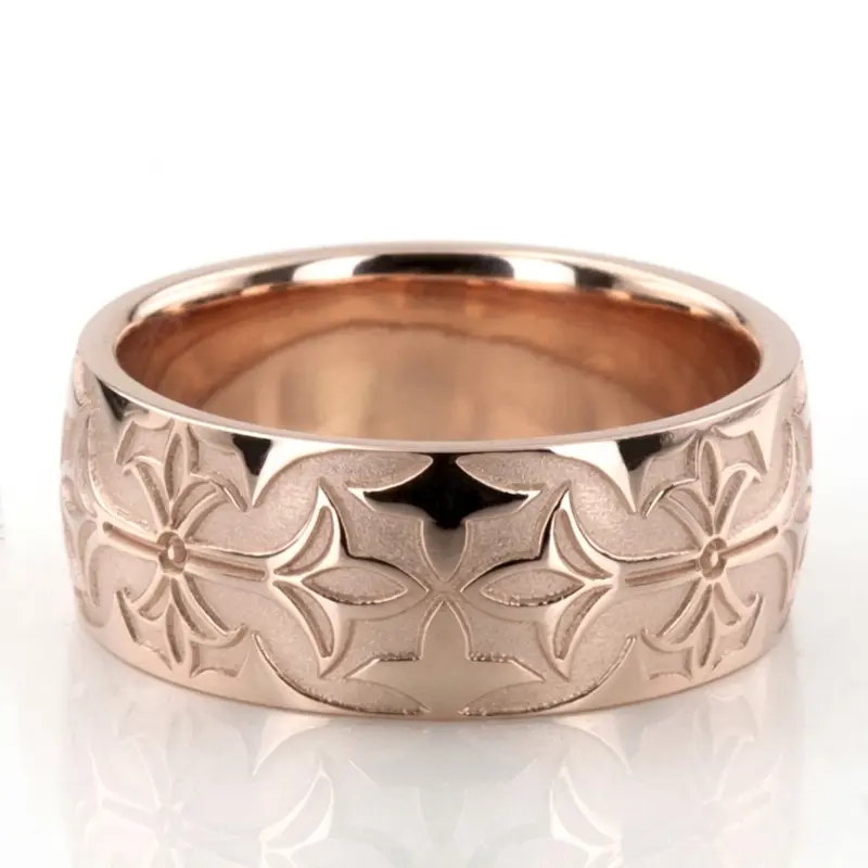 10K Bestseller-Milled-Design-Wedding-Ring-Set - alternate view 6