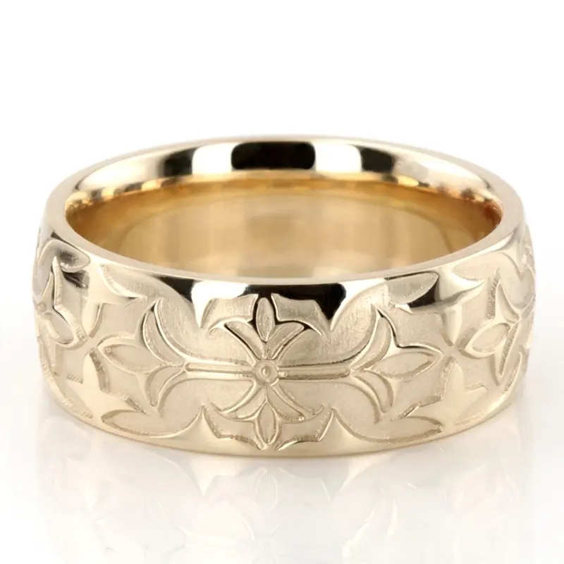 10K Bestseller-Milled-Design-Wedding-Ring-Set - alternate view 5