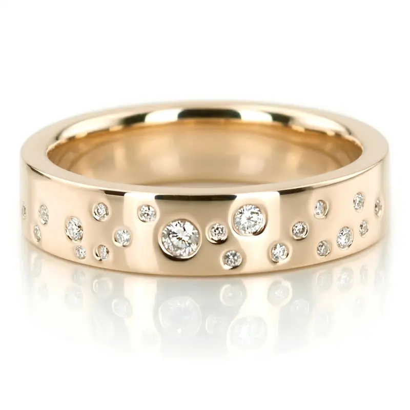 14K Bright-Lights-Diamond-Wedding-Band-Set - alternate view 3