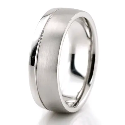 Classic Diamond Step Edge Wedding Ring Set - view 4 of 6