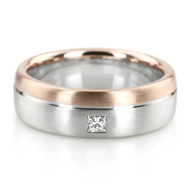 14K Perfect-Pair-Diamond-Wedding-Band-Set - alternate view 3