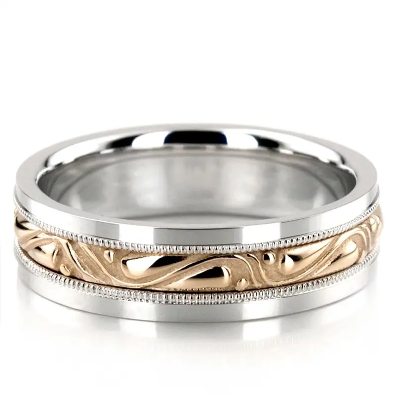 10K hand-made-celtic-wedding-band-set - alternate view 4