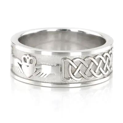 Claddagh Celtic Unisex Wedding Rings  - view 3 of 3