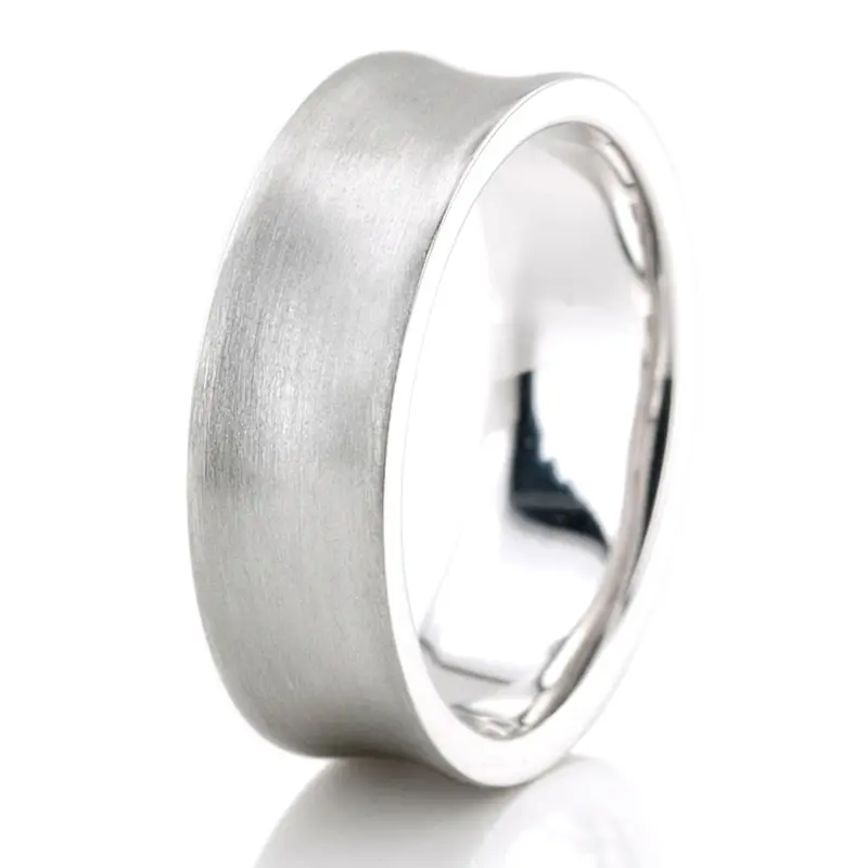 10K Scattered-Concave-Diamond-Wedding-Band - alternate view 3
