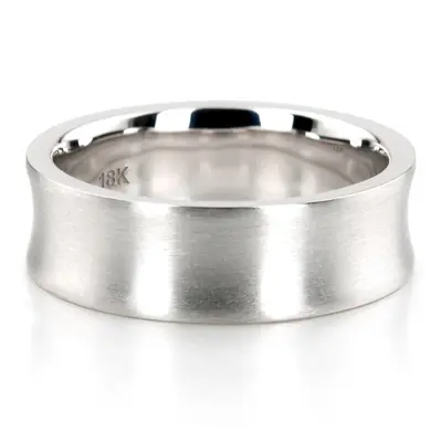 Scattered Concave Diamond Wedding Band Set - view 5 of 6