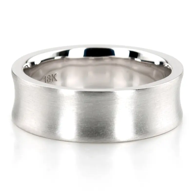 10K Scattered-Concave-Diamond-Wedding-Band - alternate view 5
