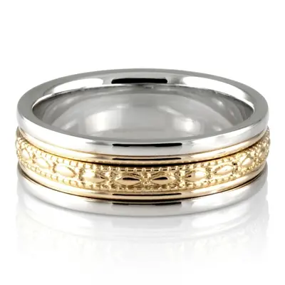 Antique Design Handmade Wedding Ring  - view 3 of 8