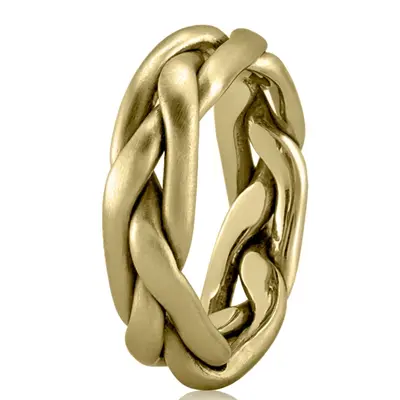 Traditional Braided Wedding Ring - view 7 of 8