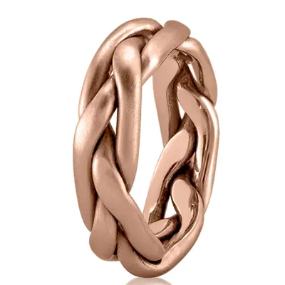 Traditional Braided Wedding Ring - view 8 of 8