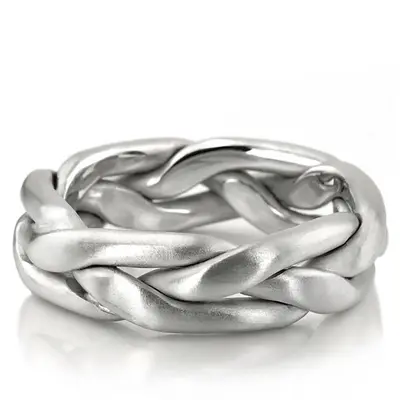 Traditional Braided Wedding Ring - view 1 of 8