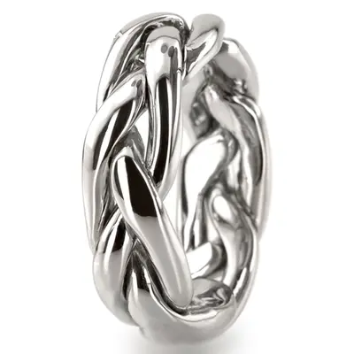 Traditional Braided Wedding Ring - view 5 of 8