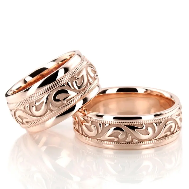10K hand-made-antique-wedding-band - alternate view 2