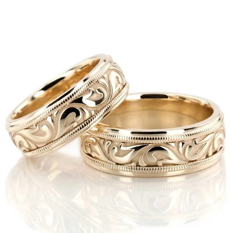 10K hand-made-antique-wedding-band - alternate view 3