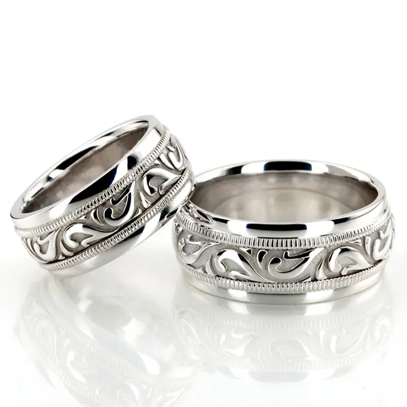 10K hand-made-antique-wedding-band - alternate view 4