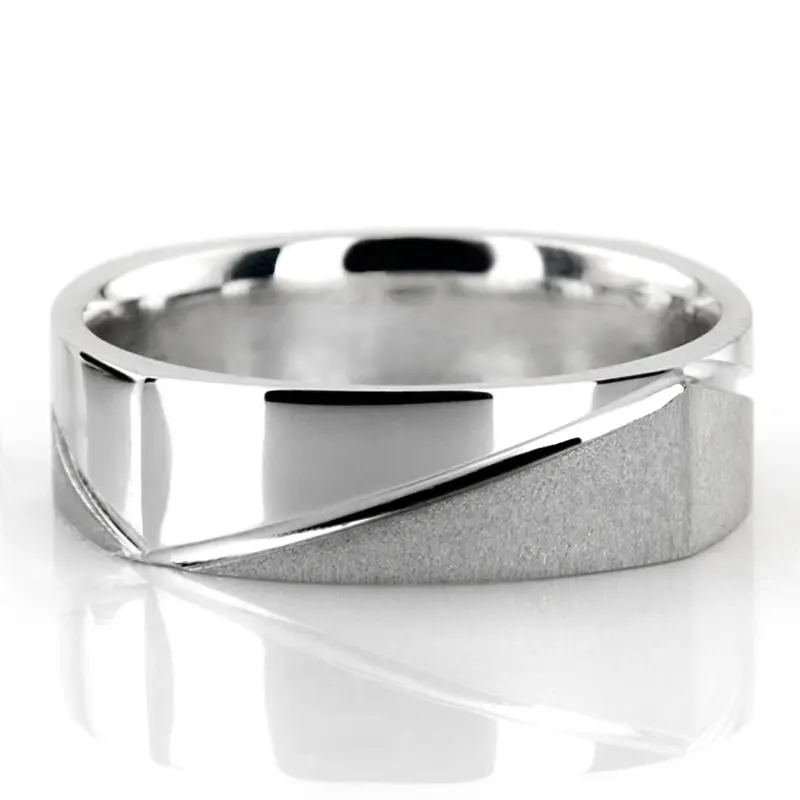 10K Symmetrical-Four-Sided-Wedding-Ring-Set - alternate view 3