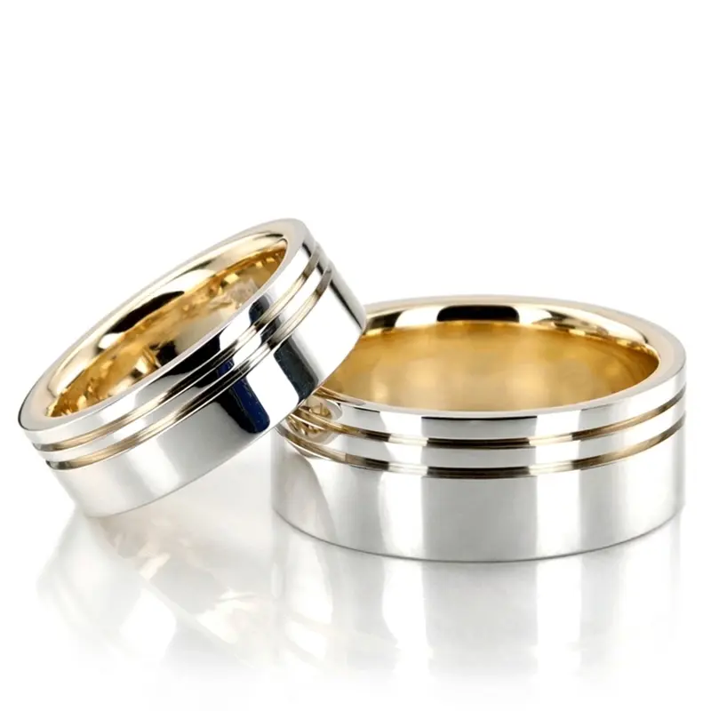 10K Modern-Parallel-Cut-His-Hers-Wedding-Ring - alternate view 2