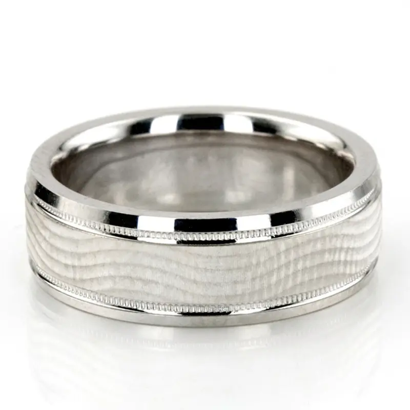 10K Carved-Design-Wedding-Ring-Set - alternate view 3