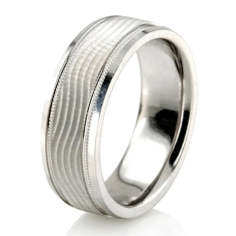10K Carved-Design-Wedding-Ring-Set - alternate view 4