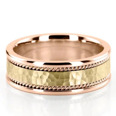 Hammered Handmade Wedding Band - view 4 of 4