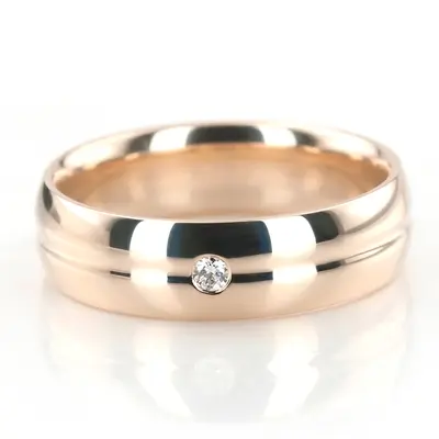 Statement Piece Diamond Wedding Band Set - view 3 of 4
