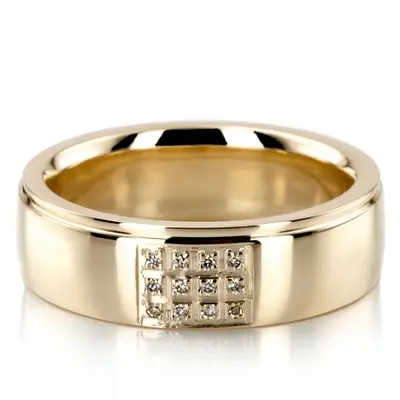 Pave Set Diamond Wedding Ring Set - view 3 of 5